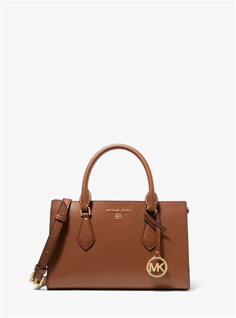 michael kors valerie slide|Valerie Small Pebbled Leather Satchel .